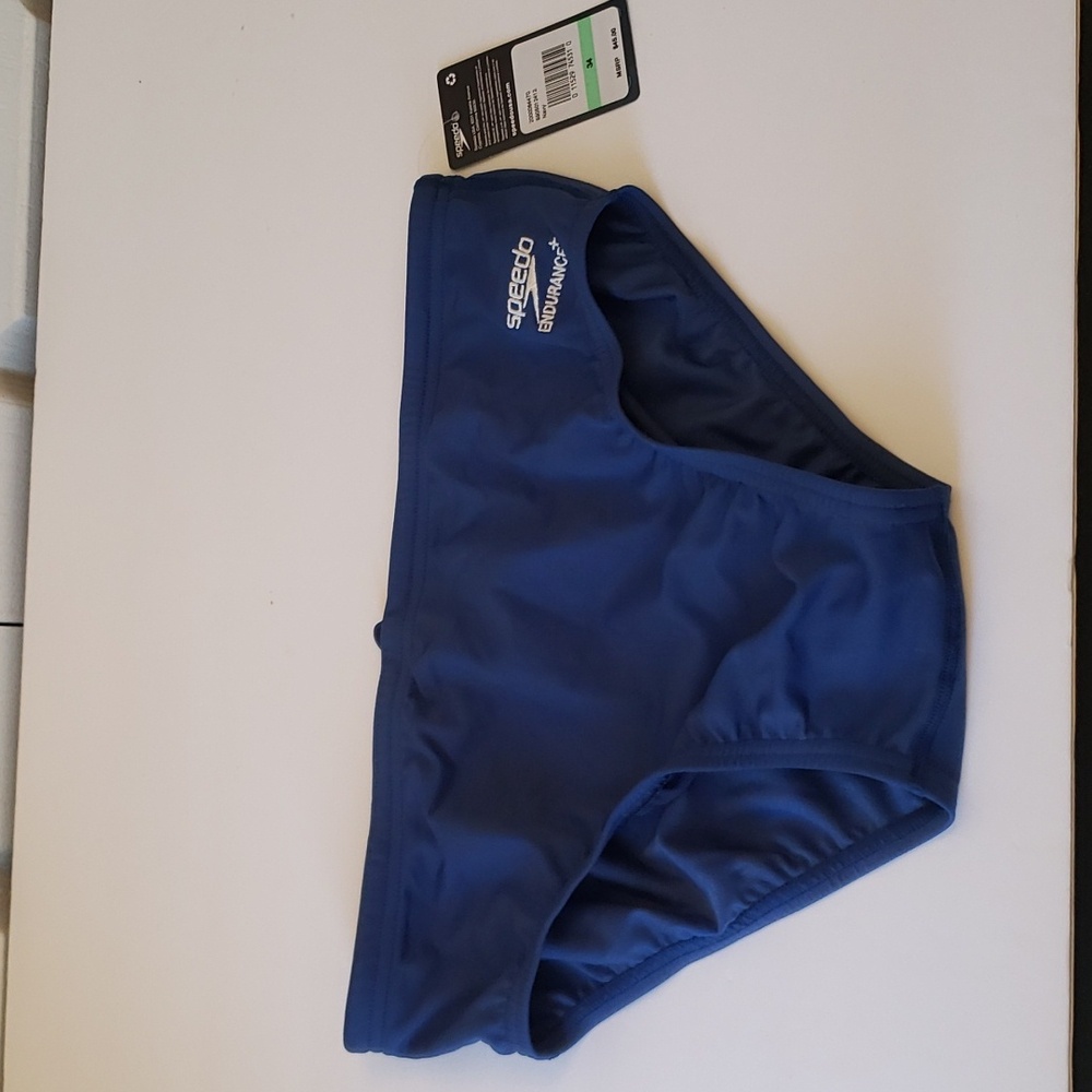 Speedo Endurance Blue Swim Suit Bottoms Size 34 NWT